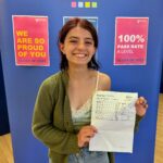 Sophia Beattie, 18, achieved three Distinction* in Health, Human Biology and Psychology at BTEC